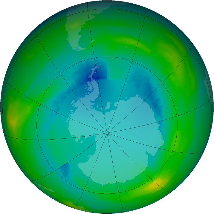 Ozone Map 1984-08-11